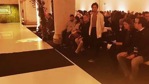 Marc Solsona i Muntsa Vilalta a la passarel·la 080 Barcelona Fashion