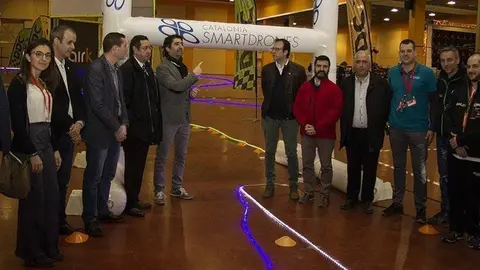 El conseller Jordi Puigneró, visita Drone Party de Mollerussa