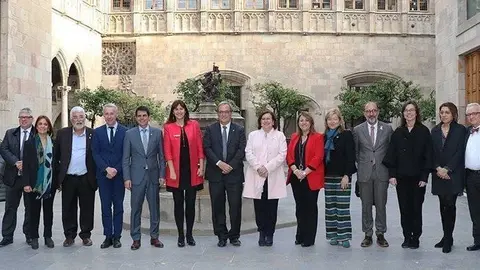 Representants del Consell de la Mancomunitat Cultural de Catalunya