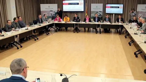 La reunió de la Plataforma per a la millora de la línia Barcelona-Manresa-Lleida