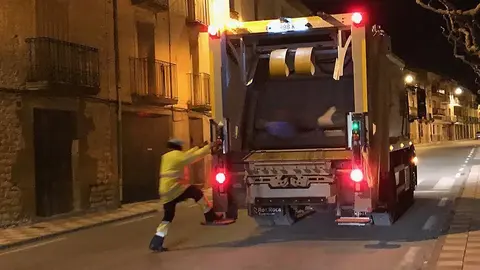 Vehicle de la recollida porta a porta a Sant Ramon