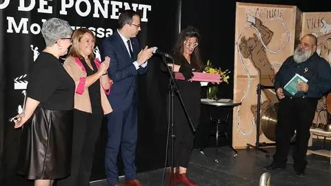 Les autoritats en el lliurament premis del Concurs Saó de Ponent