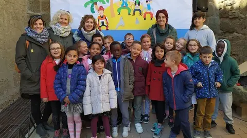 Alumnes de l'escola Ramon Faus i Esteve de Guissona
