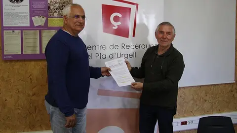 Els responsables de Mascançà Jaume Suau i Ton Solé presenten el concurs