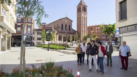 El conseller Damià Calvet visita les obres de Mollerussa