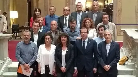 La consellera Teresa Jordà amb la comissió d'Agricultura