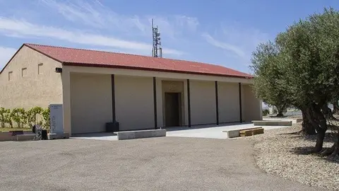 Construcció sostenible que acull la mostra Ocean Without a Shore a PLANTA de Sorigué