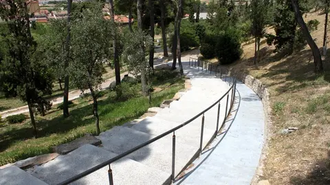 Nova escalinata al Parc de Sant Eloi de Tàrrega