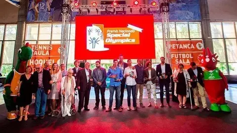 Guardonats en l'acte dels  Premis Special Olympics