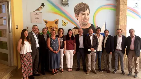Visita Conseller Batgalló a escola Marinada de Vilanova de Bellpuig