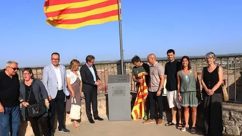 El municipi d'Arbeca va inaugurar el Mirador de l'1 d'Octubre 1