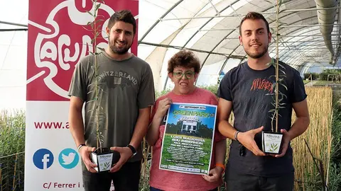 Els impulsors del Greenpark als vivers d'ACUDAM