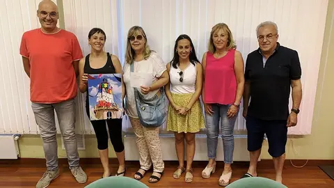 El jurat del concurs de cartells de la Festa Major de les Borges