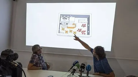 Rafel Panadès i l'arquitecte Jordi Capell presenten el projecte