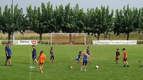 Zona de Futbol, en la Jornada Esportiva de Vilanova de Bellpuig