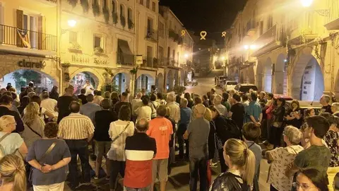 Concentració de protesta per les detencions i empresonaments dels 7 CDR a la plaça de l'1 d'octubre de les Borges2