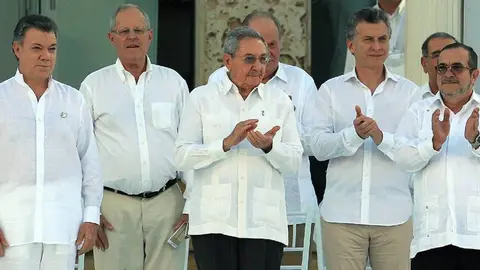 Signatura dels acords de pau a Colòmbia