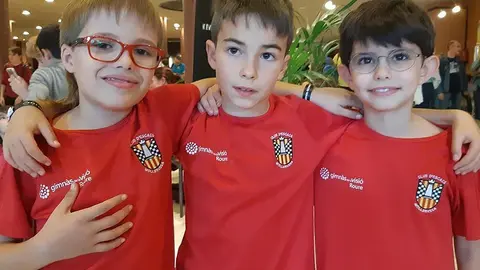 Oriol Roure, Jofre Dea i Gerard Piñol del Club Escacs Mollerussa, Campions de Catalunya