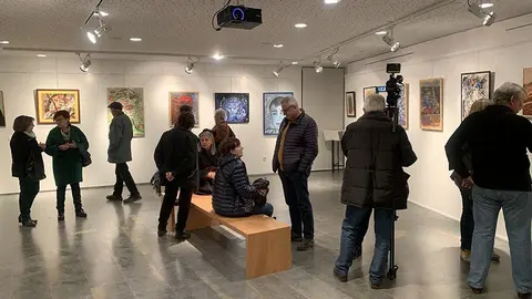 Inauguració mostra homenatge a Lluís Alavés i Giné, Espai Macià