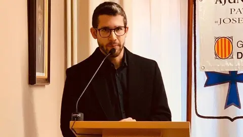 Albert Royo Campo en l'acte de lliurament del 30è Premi Josep Lladonosa