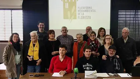 Membres de la Plataforma Mediambiental de la Floresta