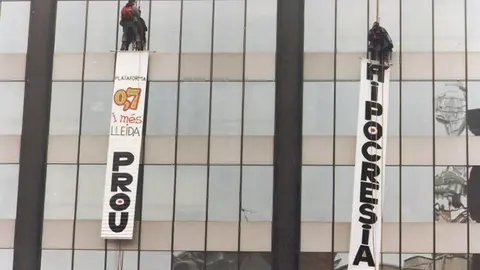 El moviment 0&#39;7 va tenir impacte arreu del territori, especialment a Lleida