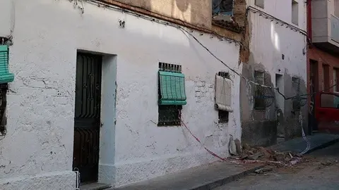 La casa que s'ha esfondrat al barri del Secà de Sant Pere de Lleida