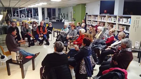 Tertúlia a la Biblioteca Municipal de Bellvís amb Martí Gironell