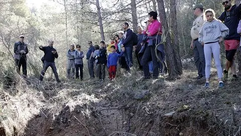 Participants al voltant dels efectes de les pluges de l'octubre al Vilosel