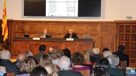 Josep Ma Ardanuy i Josep Forné a les XV Jornades de Filosofia