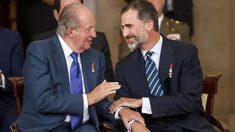 El Rei emèrit Joan Carles I, i el Rei Felip VI