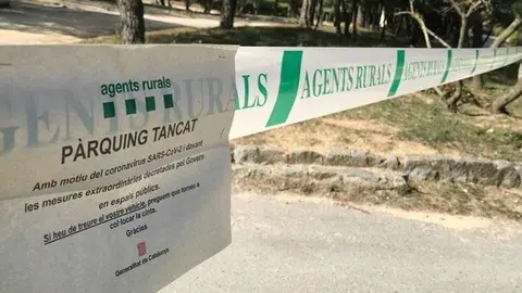 Els agents Rurals tanquen parcs i espais naturals coronavirus
