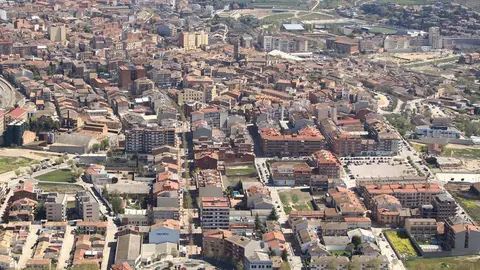 IMATGE D'ARXIU · Vista general del nucli urbà de Tàrrega