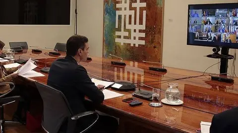 Reunió del president Pedro Sánchez amb els presidents autonòmics