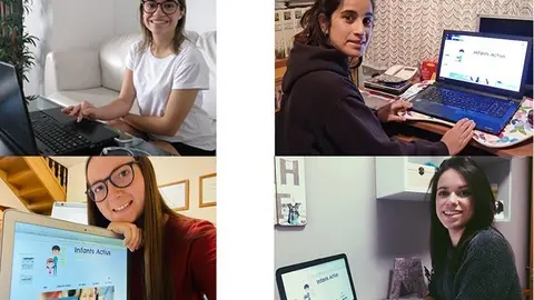 Alba, Laura, Violant i Montse