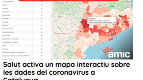 Mapa interactiu afectació coronavirus