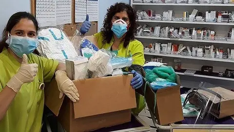 Arriva el material de protecció a la residència del Palau