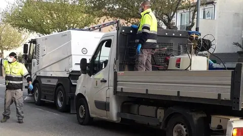 Treballs desinfecció Agramunt