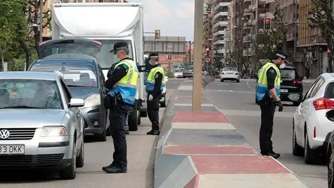 ontrol de la Guàrdia Urbana de Lleida