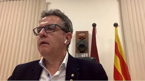 El president Joan Talarn en la Roda de Premsa Telemàtica