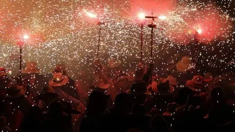 Pla mig de l'Encesa de la Universitat a la 42ena edició de l'Aquelarre de Cervera, el 31 d'agost de 2019 (Horitzontal)