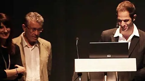 Esther Barta, Josep A. Pérez i Robert Garcia, fundadors de Territoris 1