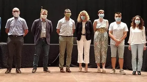 Membres de la corporació d'Agramunt que van participar en el Ple