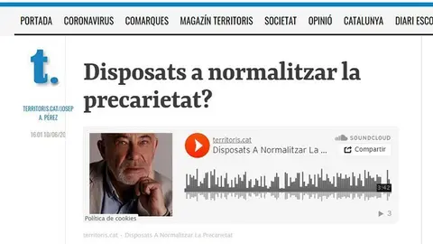 Podcasts del director de Territoris.cat Josep A. Pérez
