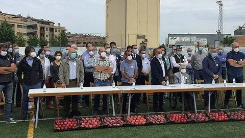 Alcaldes i representants del sector de la fruita de les comarques de Lleida