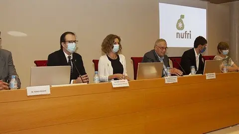 La consellera Chacón, l'alcalde Marc Solsona, acte homenatge als treballadors de Nufri