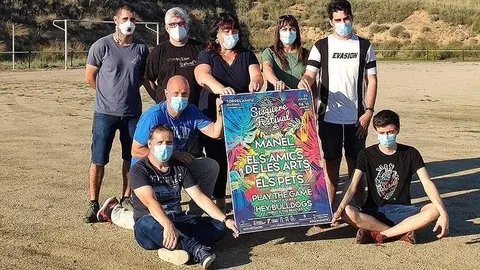 Membres de l&#39;Associació per la Cultura Lliure de Lleida impulsors del festival