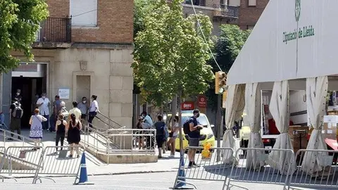 CAP Prat de la Riba de Lleida, la carpa per tractar casos COVID-19