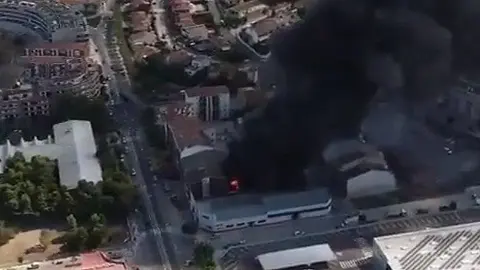 Incendi Tàrrega - imarge del video de @carlosoie