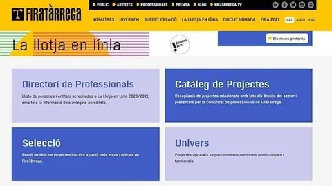 Plataforma Llotja en Línia de Fira Tàrrega